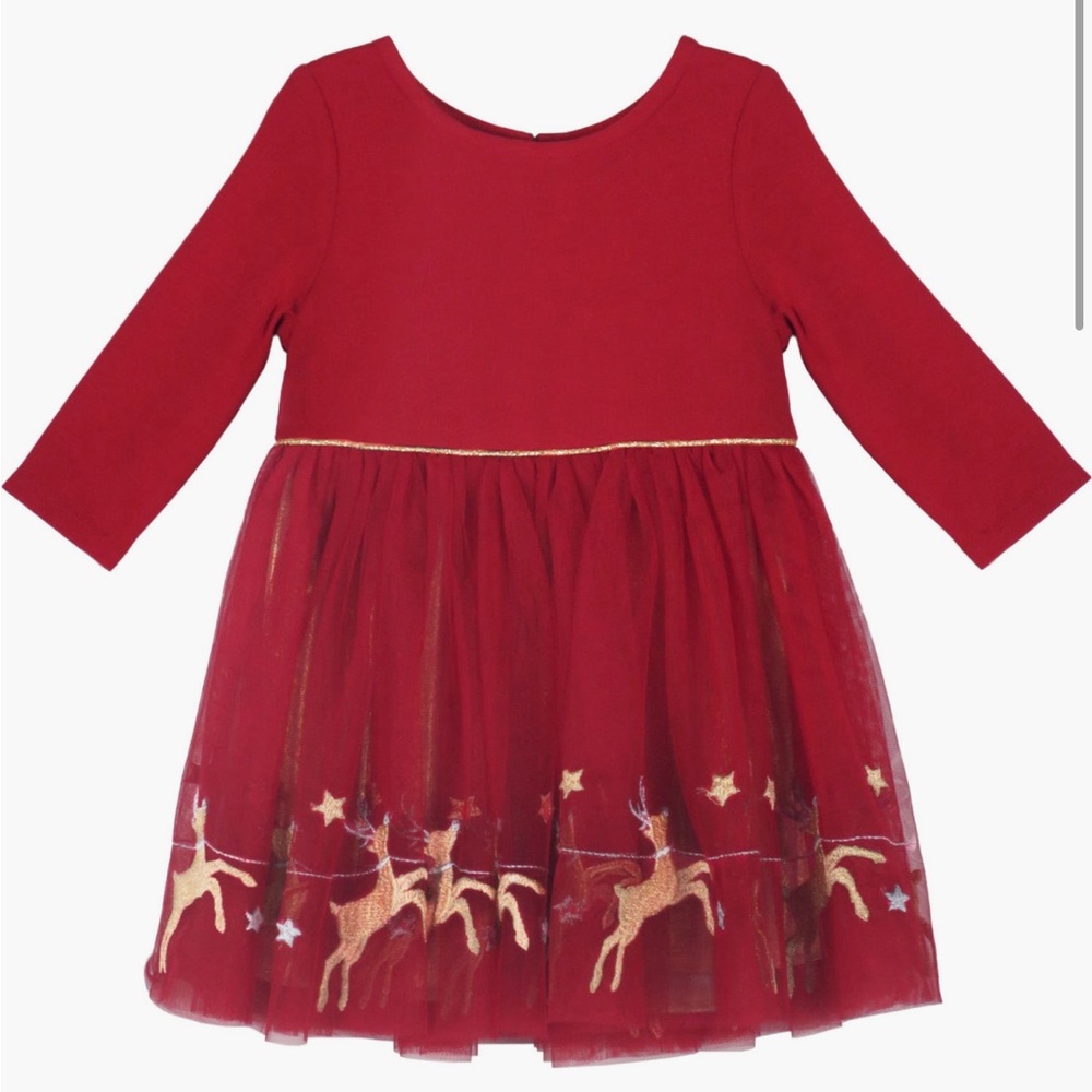 Zunie Toddler Christmas Red Dress